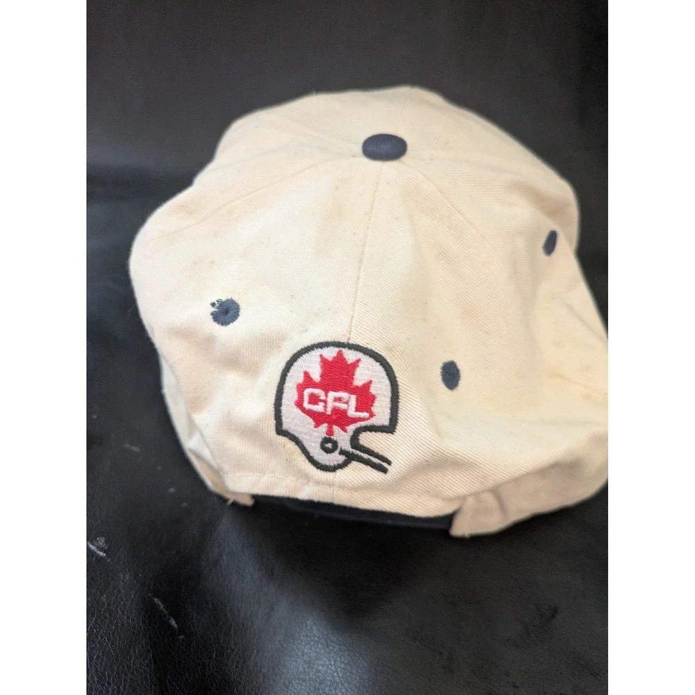 1990s Baltimore Stallions CFL Snapback Hat Navy Cream Football Cap